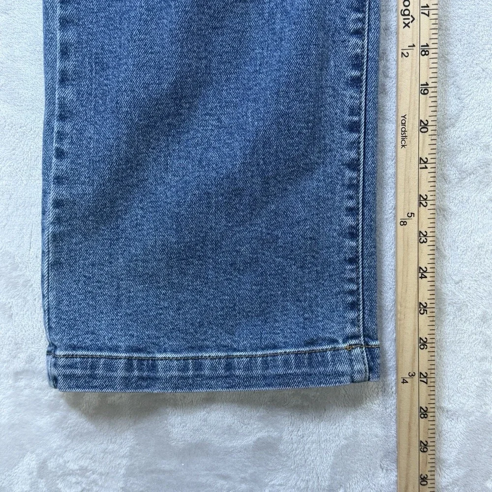 Just Black Denim Wide Leg Jeans Medium Wash Made in USA Size 25